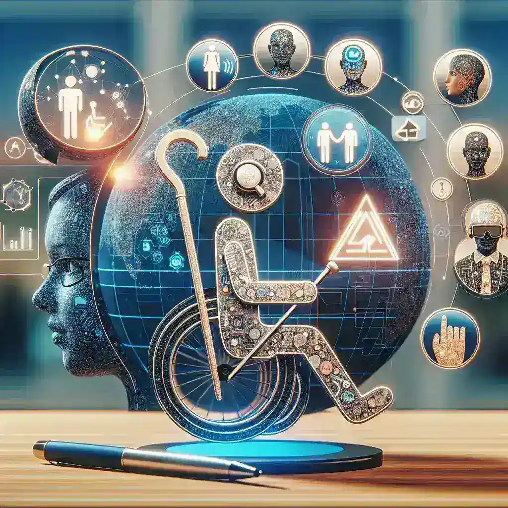 "Image of a virtual reality user interacting with an AI-powered accessibility avatar on a U.S. VR platform, illustrating Meta's innovative technology for enhanced accessibility in virtual environments."