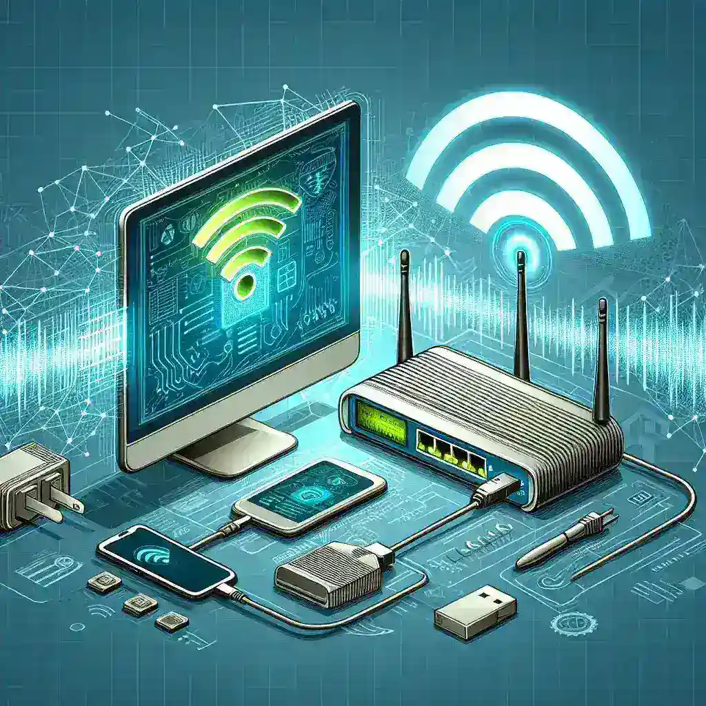 How do you set up a network adapter for dual-band Wi-Fi?
